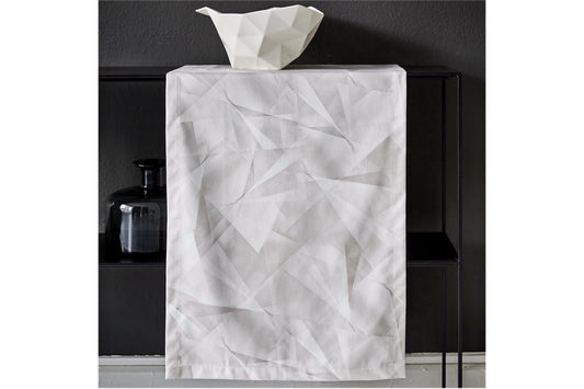 Crinkle, Origami-Look, wie gefaltetes Papier, Kissen 50x50cm, kitt