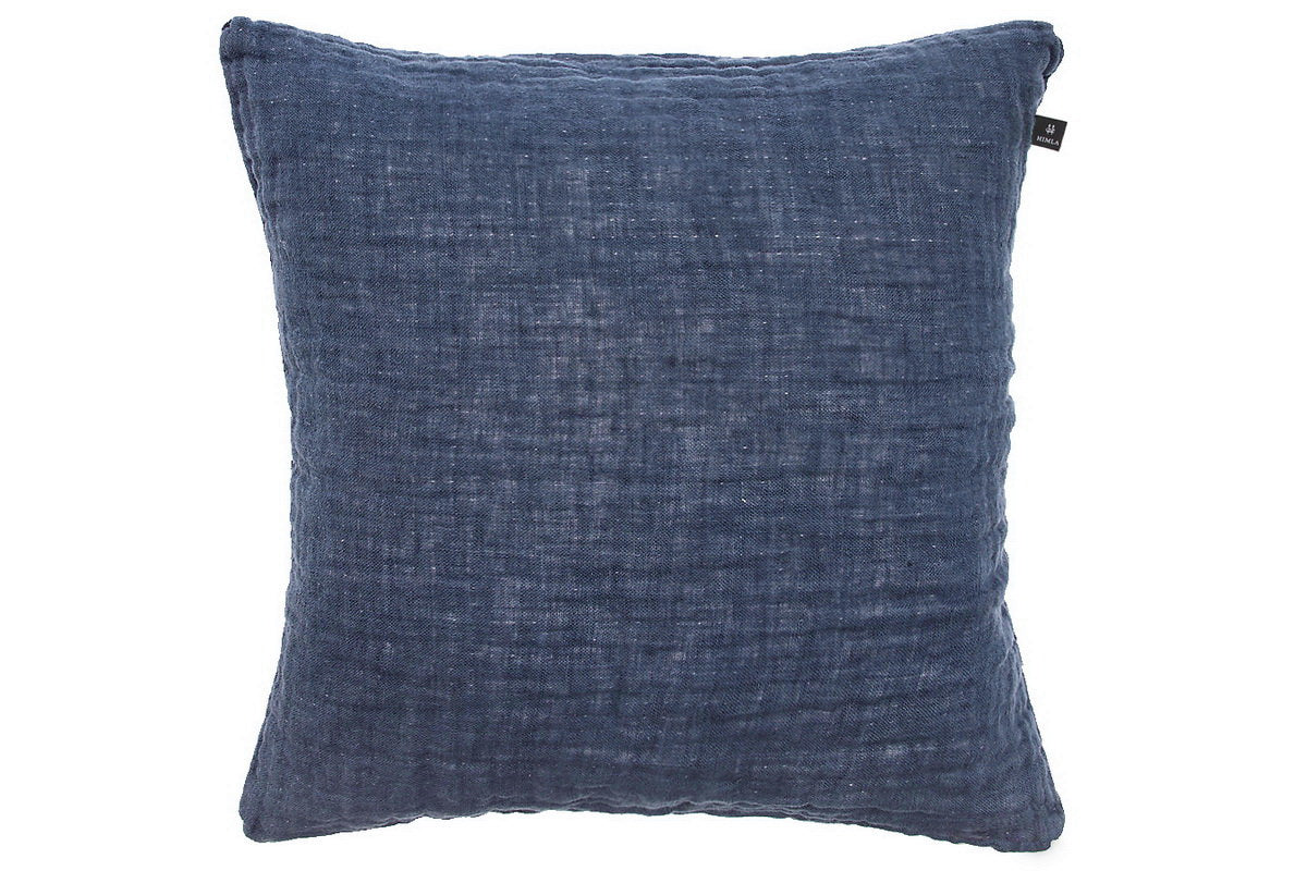 Hannelin, softes doubleface Leinen, Kissen gefüllt, blau