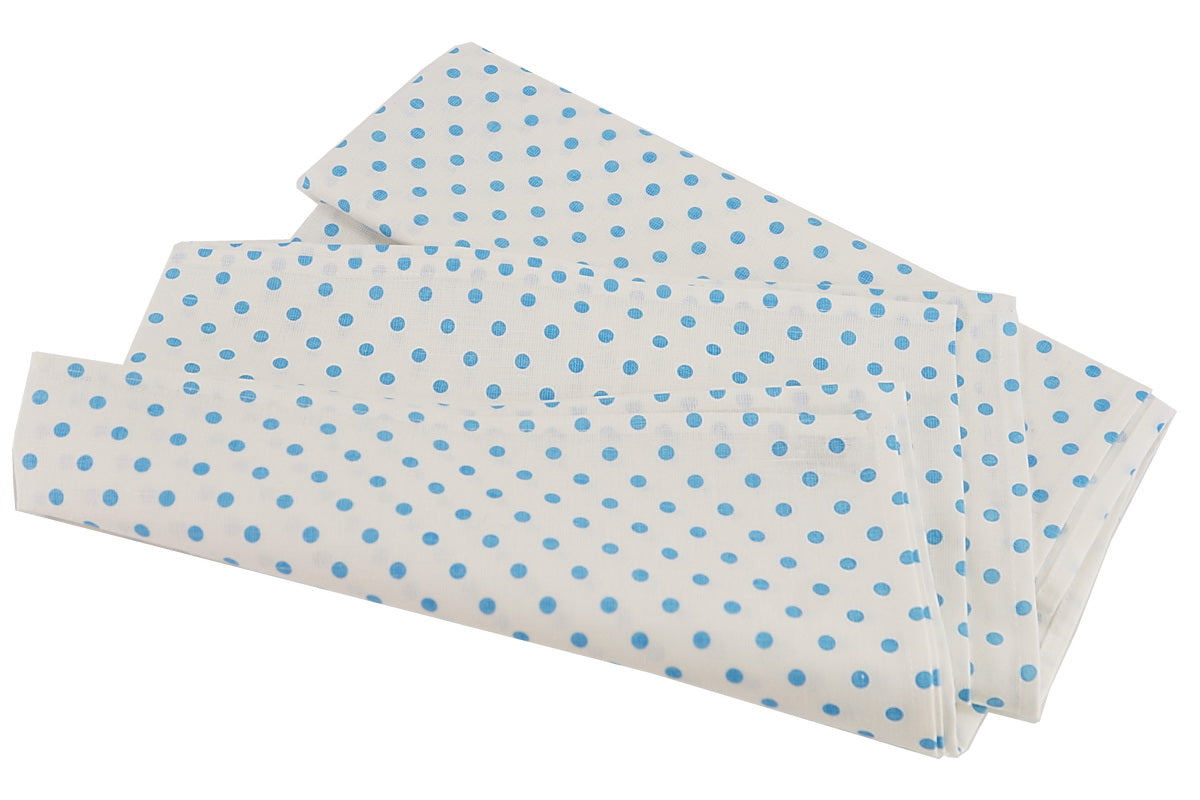 Dot Tischdecke weiß/hellblau, 150x250cm