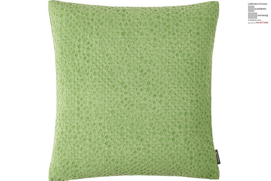 Iseo, Jacquard, kleine dreidimensionale Kreise, stone washed, Kissen 45x45cm, apple