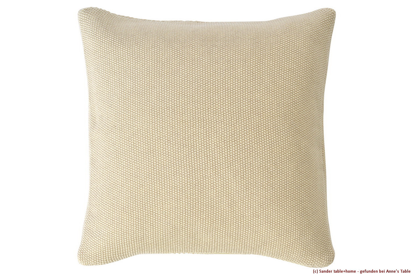 Knit, modisch körniger Strick, herrlich anschmiegsam, Kissen, ecru