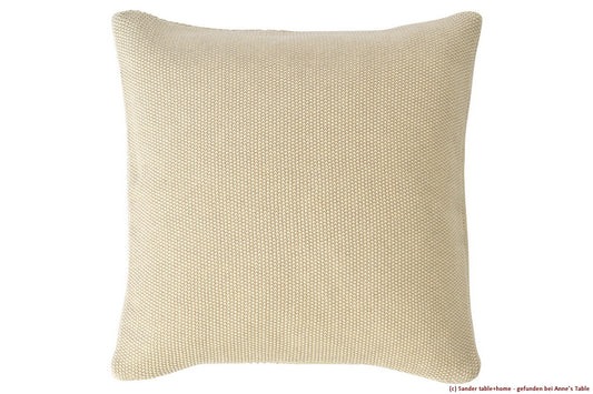 Knit, modisch körniger Strick, herrlich anschmiegsam, Kissen, ecru