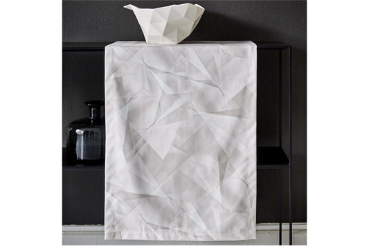 Crinkle, Origami-Look, wie gefaltetes Papier, Kissen  50x50cm, kitt