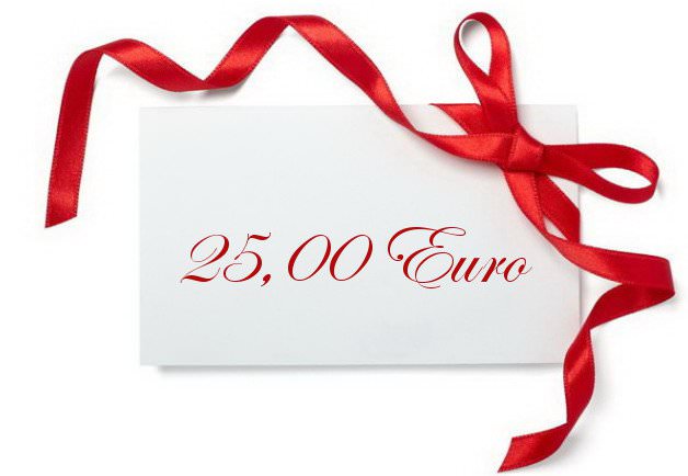 Geschenkgutschein, Wert 25,00 Euro