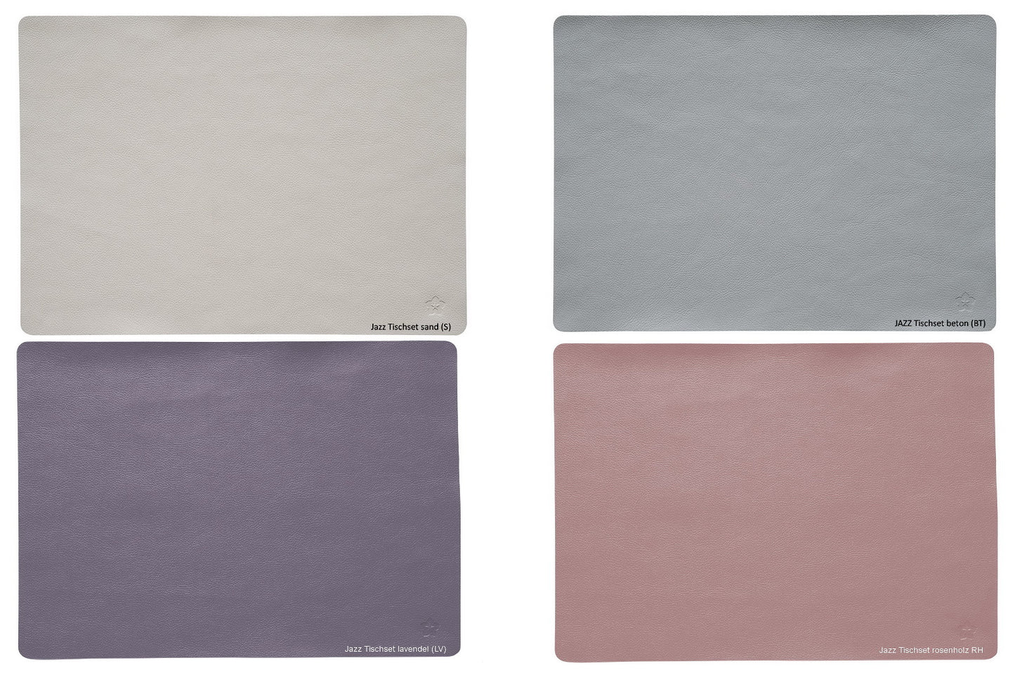JAZZ, Tischset, weiches natürlich wirkendes Kunstleder in vielen tollen Farben