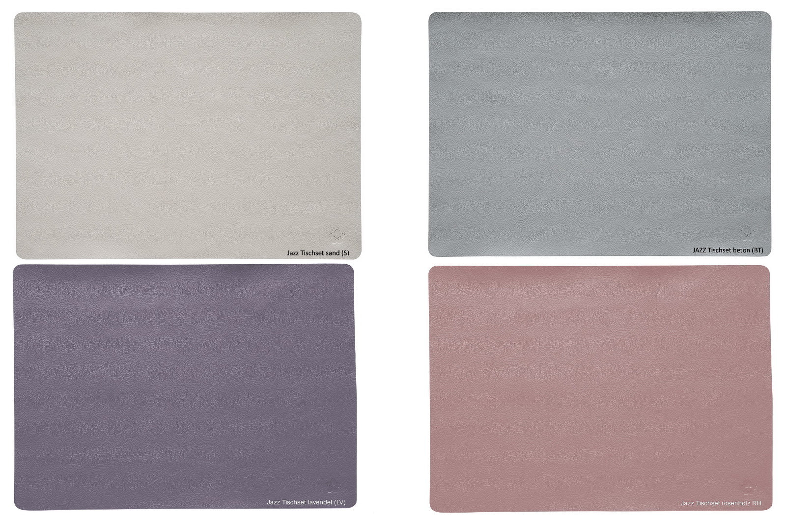 JAZZ, Tischset, weiches natürlich wirkendes Kunstleder in vielen tollen Farben