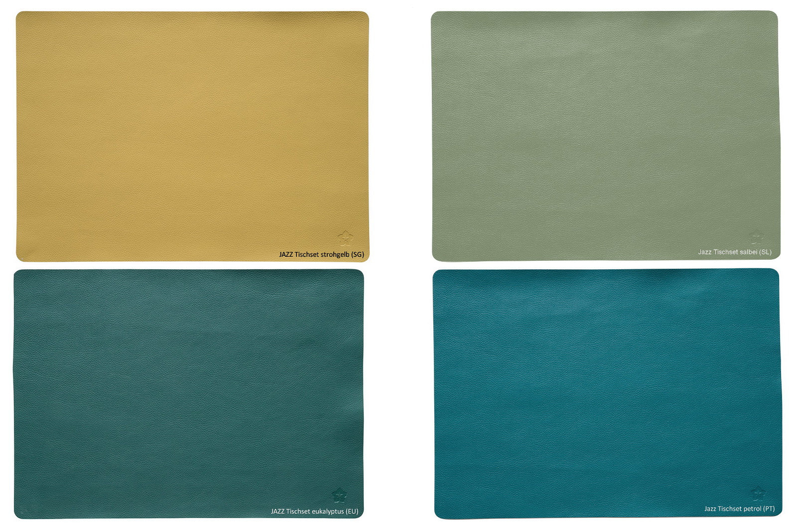 JAZZ, Tischset, weiches natürlich wirkendes Kunstleder in vielen tollen Farben
