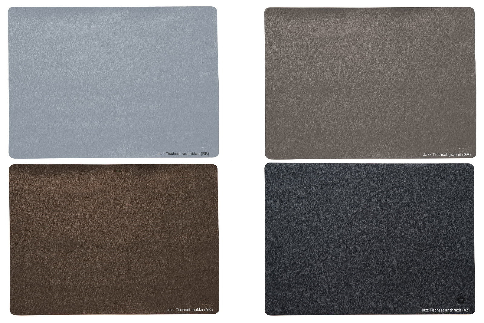 JAZZ, Tischset, weiches natürlich wirkendes Kunstleder in vielen tollen Farben