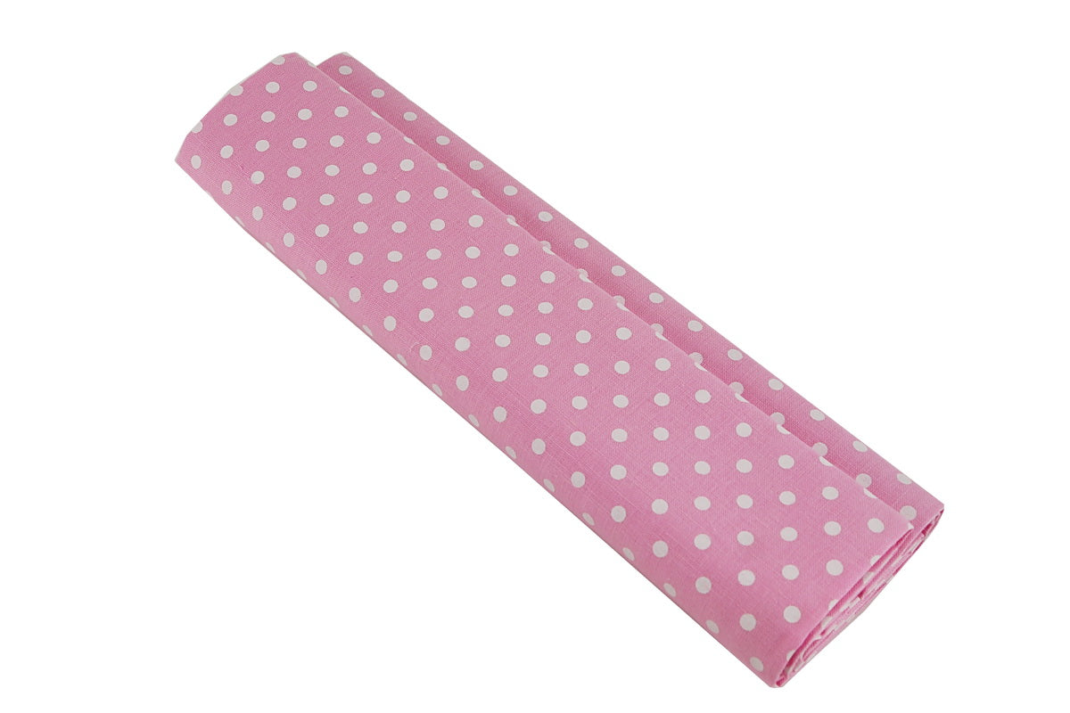 Dot Tischdecke pink/weiß, 150x150cm