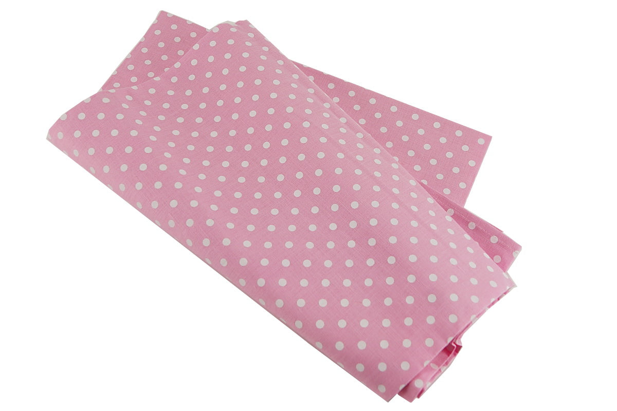 Dot Tischdecke pink/weiß, 150x150cm