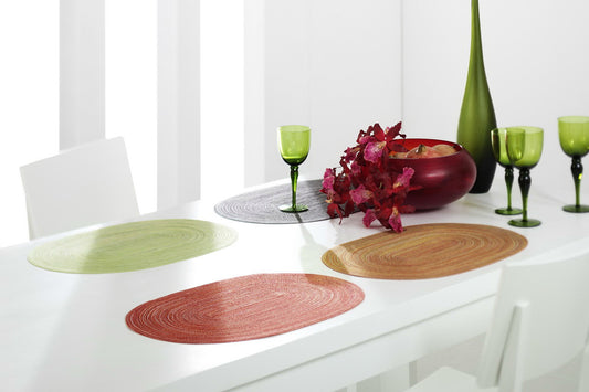 Samba, Tischset oval, 48*33cm, 2er Set, in vielen wohnlichen Farben
