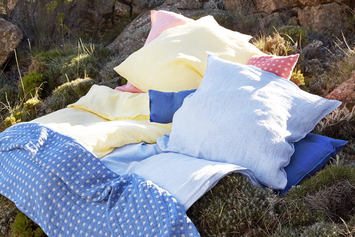 Svenja, Bettwäsche, hochwertiges Uni-Leinen, soft vorgewaschen, in vielen schönen Farben