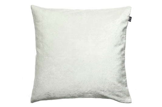 Ventura, softer Baumwoll-Viskose Samt, Kissen, white
